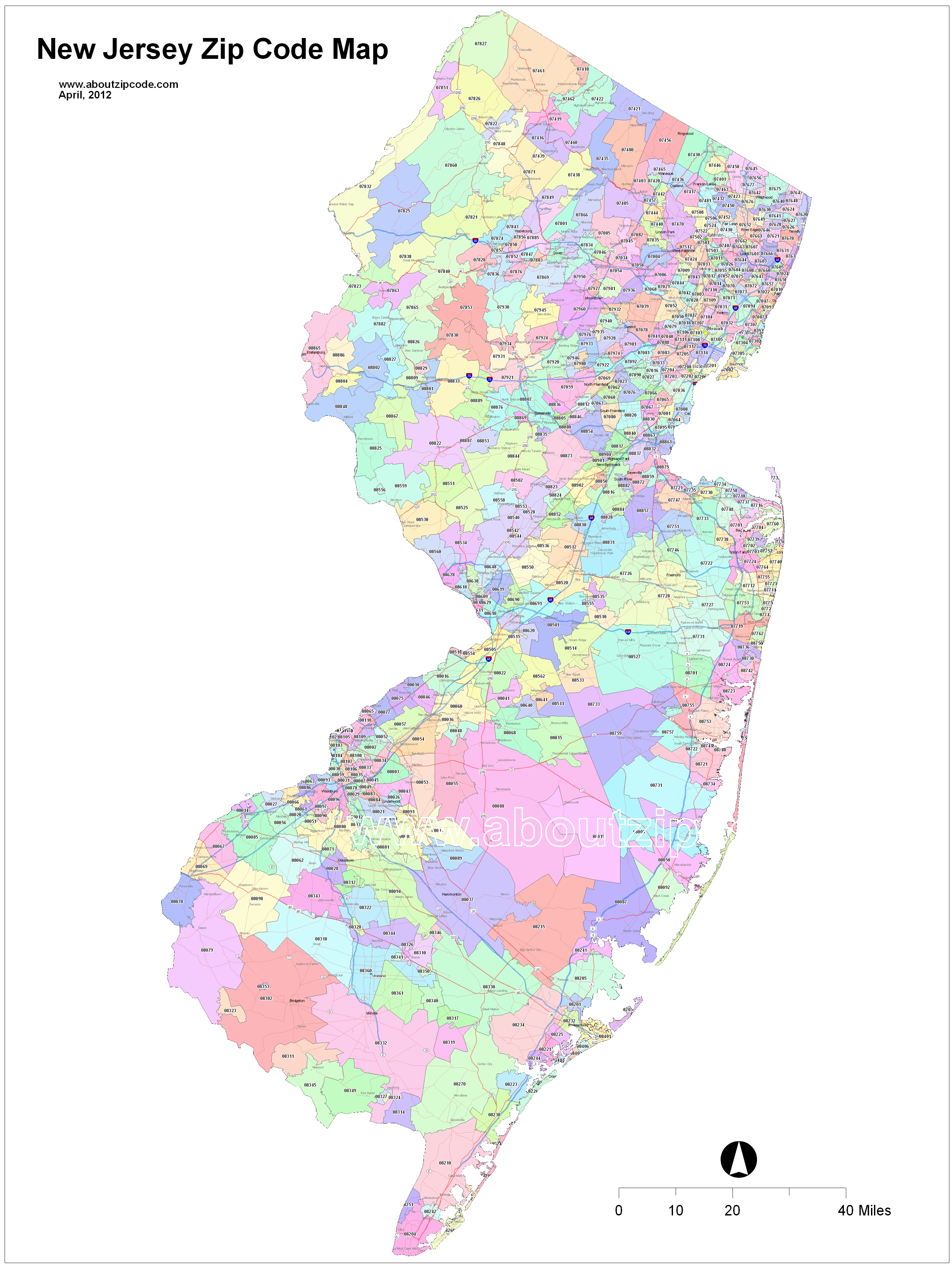 jersey city zip code map New Jersey Zip Code Maps Free New Jersey Zip Code Maps jersey city zip code map