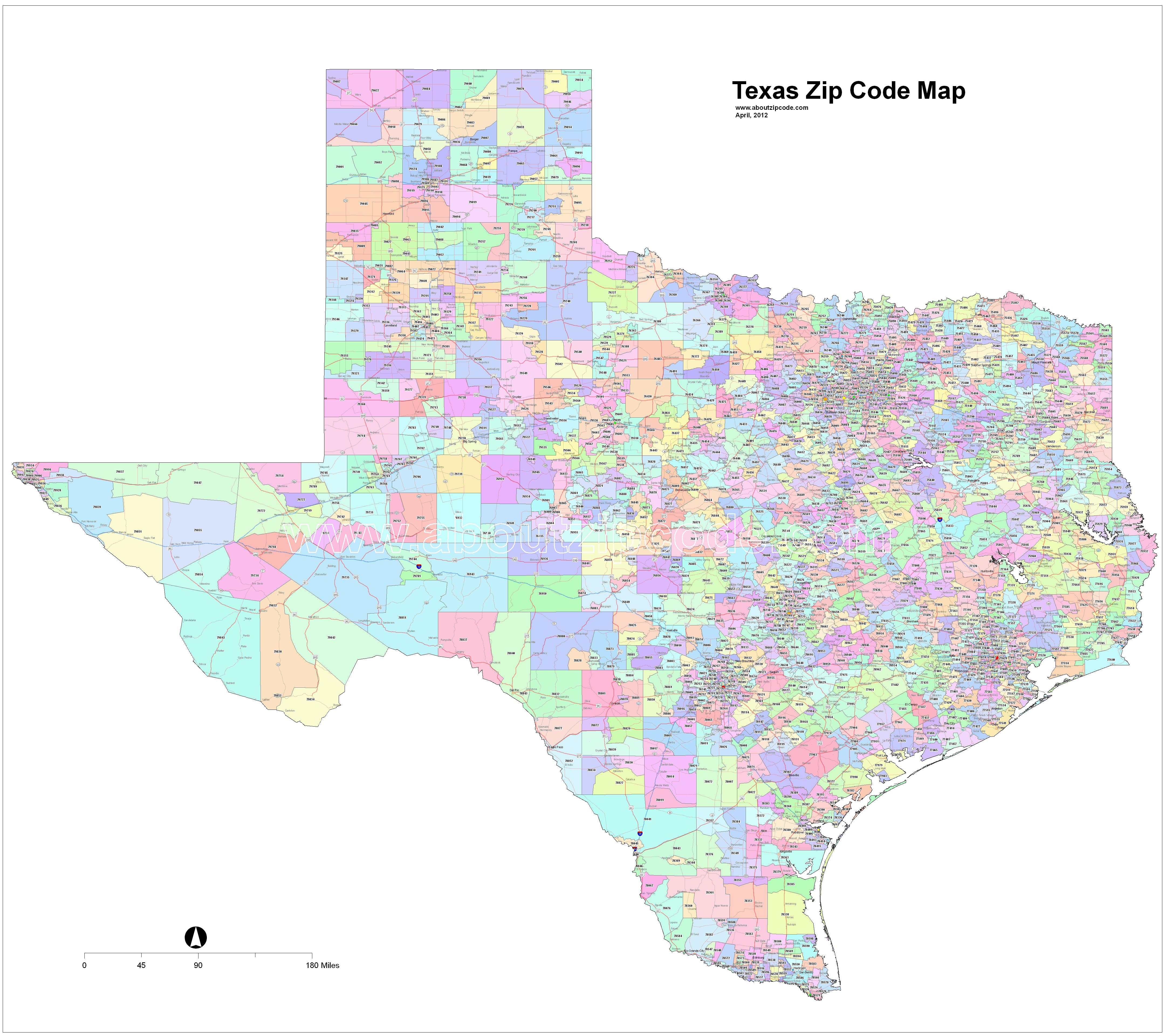 Zip Codes Map Texas Images 9297